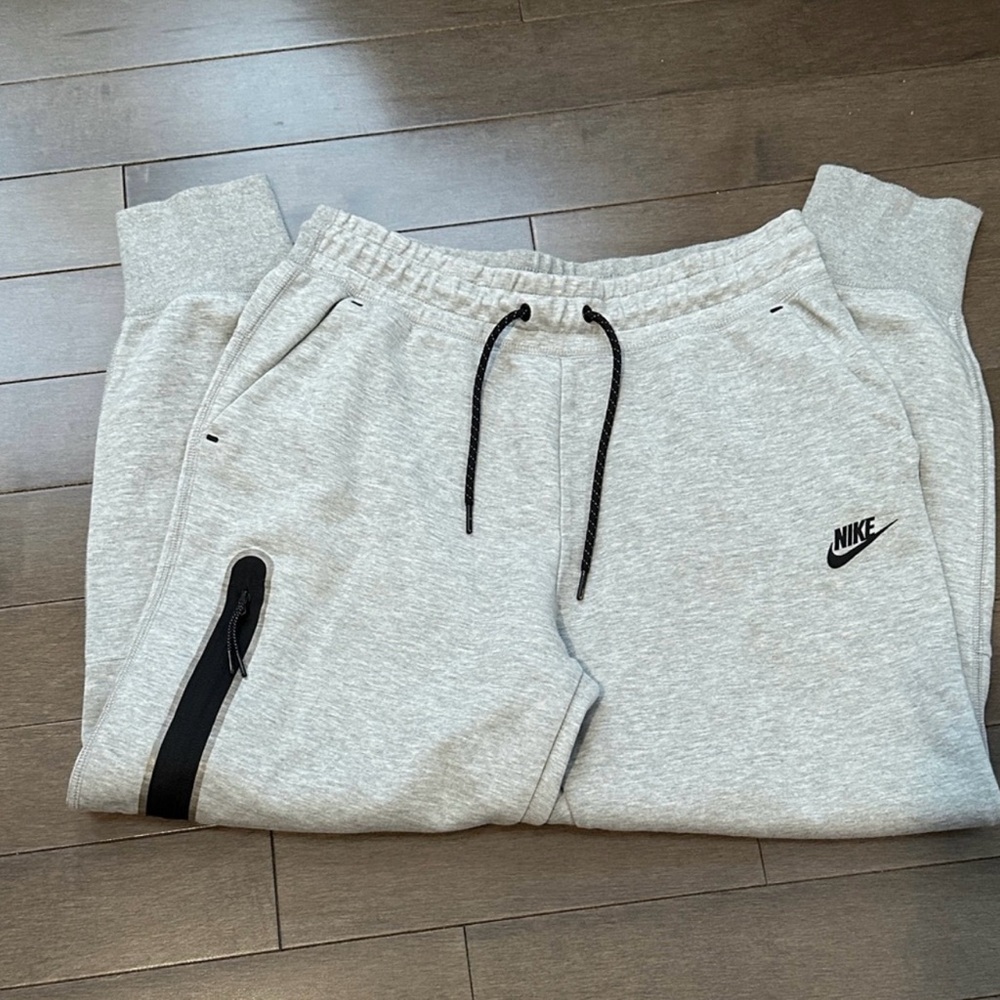 Nike  Heather Gray Joggers with Black Details